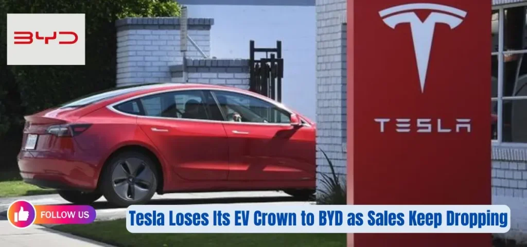 this is the image of Tesla Loses Its EV Crown to BYD as Sales Keep Dropping