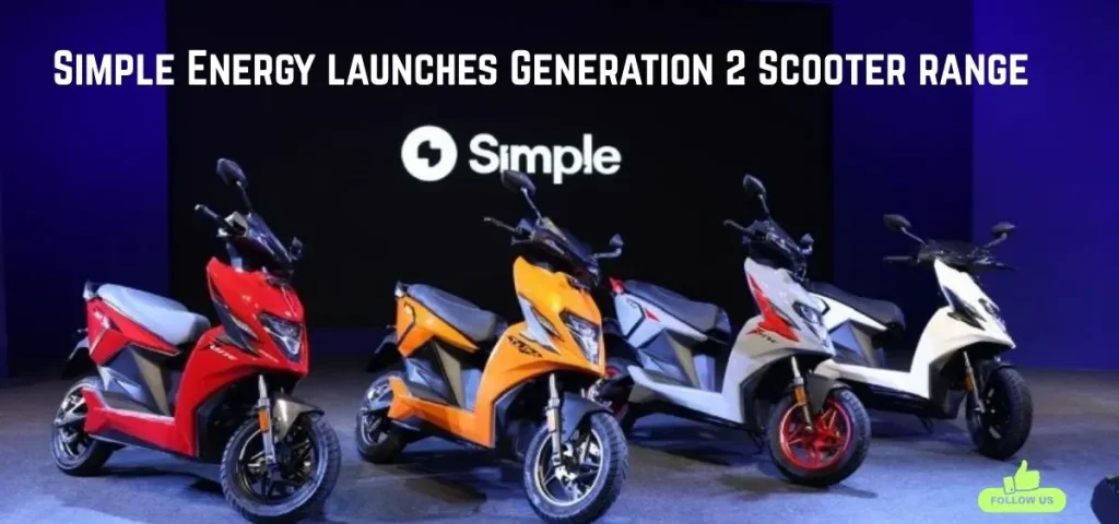this is the image ofSimple Energy launches Generation 2 Scooter range - Prices begin at INR 1.39 lakh