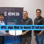 this is the iamge of EKA Mobility & HPCL sign MoU to boost EV infrastructure