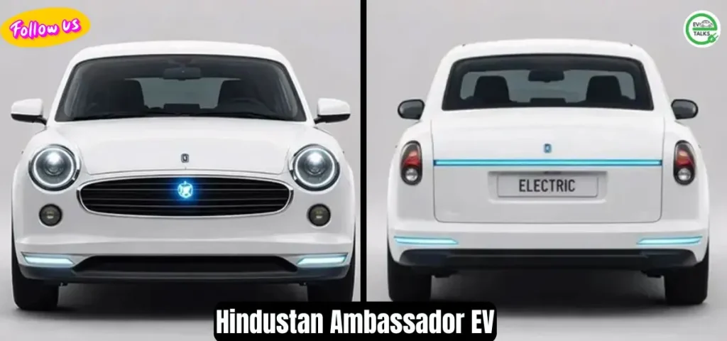 this is the image of Hindustan Ambassador EV