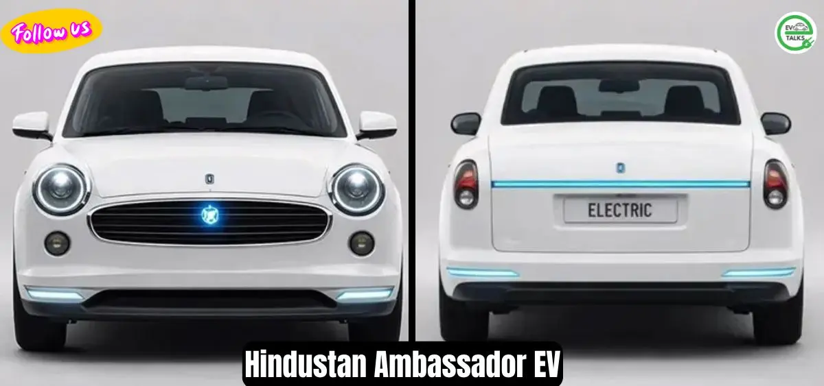 this is the image of Hindustan Ambassador EV