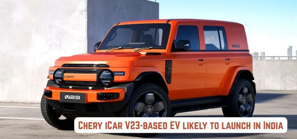 this is the image of Chery iCar V23-based EV likely to launch in India