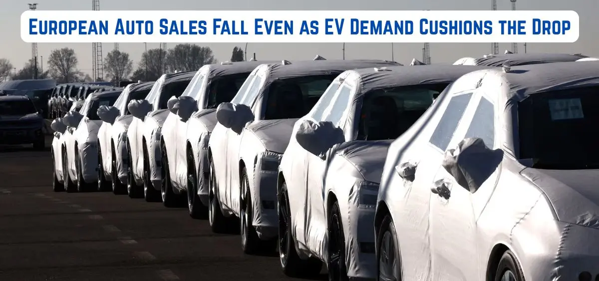 this is the image of European Auto Sales Fall Even as EV Demand Cushions the Drop