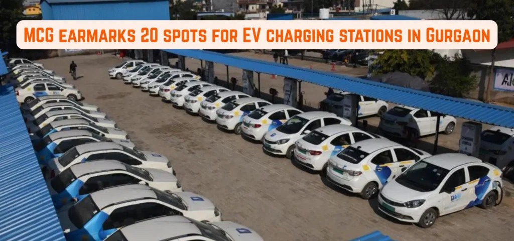 this is the image of MCG earmarks 20 spots for EV charging stations in Gurgaon