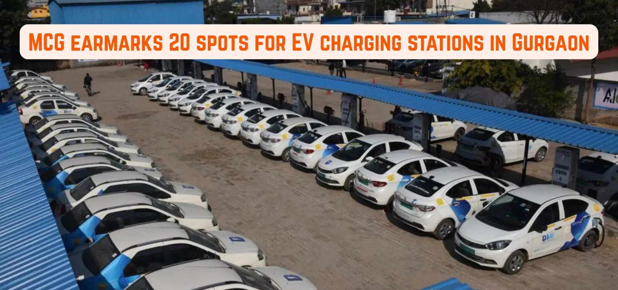 this is the image of MCG earmarks 20 spots for EV charging stations in Gurgaon