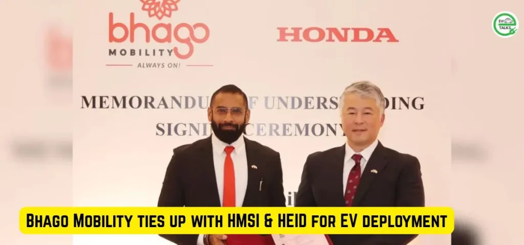 THIS IS THE IMAGE OF Bhago Mobility ties up with HMSI & HEID for EV deployment
