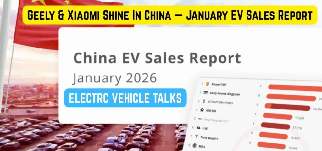 THIS IS THE IMAGE OF Geely & Xiaomi Shine In China — January EV Sales Report
