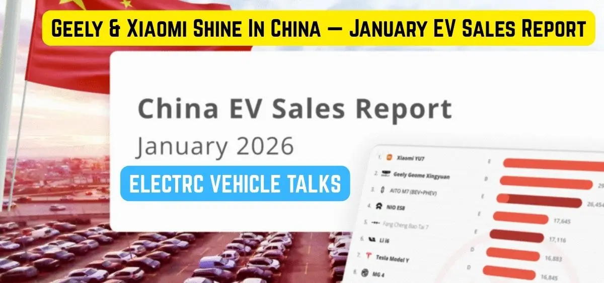 THIS IS THE IMAGE OF Geely & Xiaomi Shine In China — January EV Sales Report