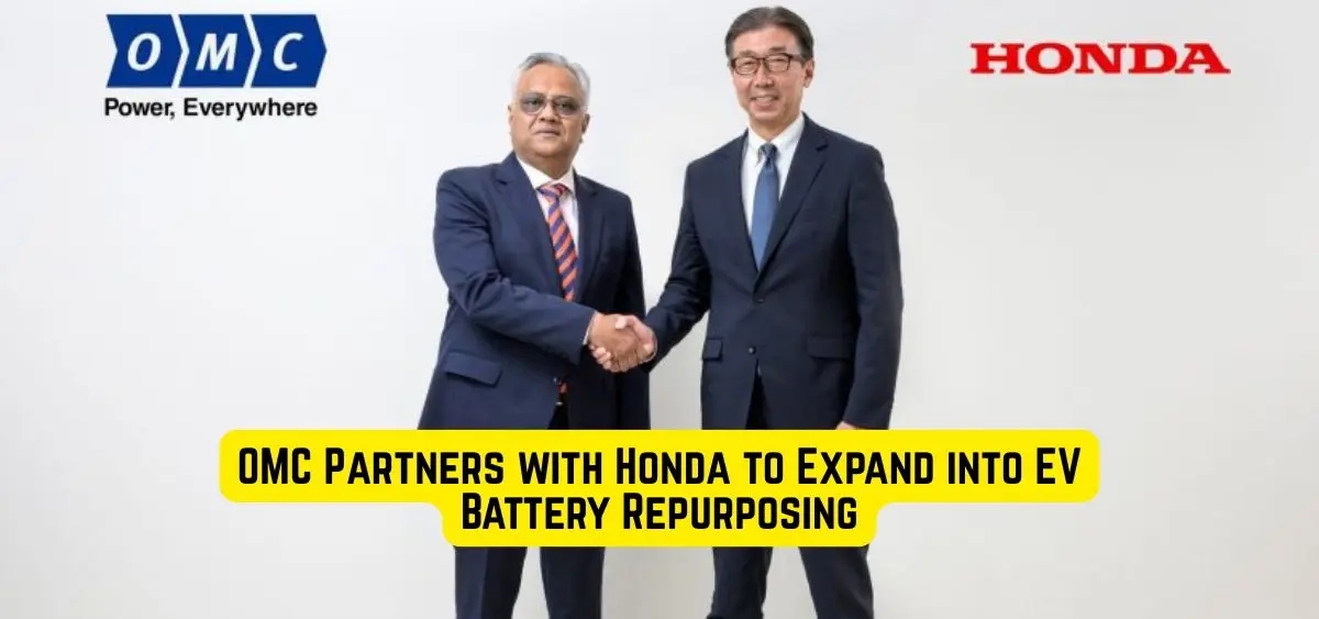 this is the image of OMC Partners with Honda to Expand into EV Battery Repurposing