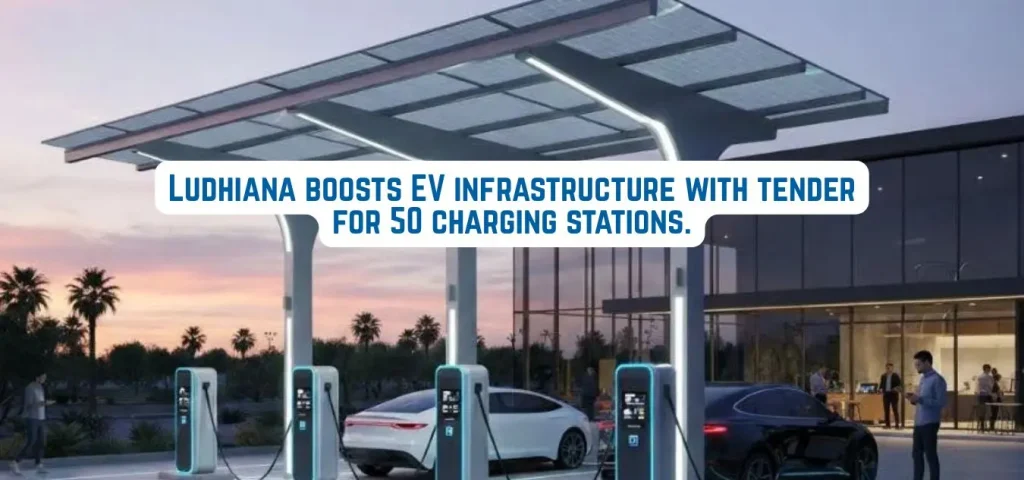 this is the image of Ludhiana boosts EV infrastructure with tender for 50 charging stations.