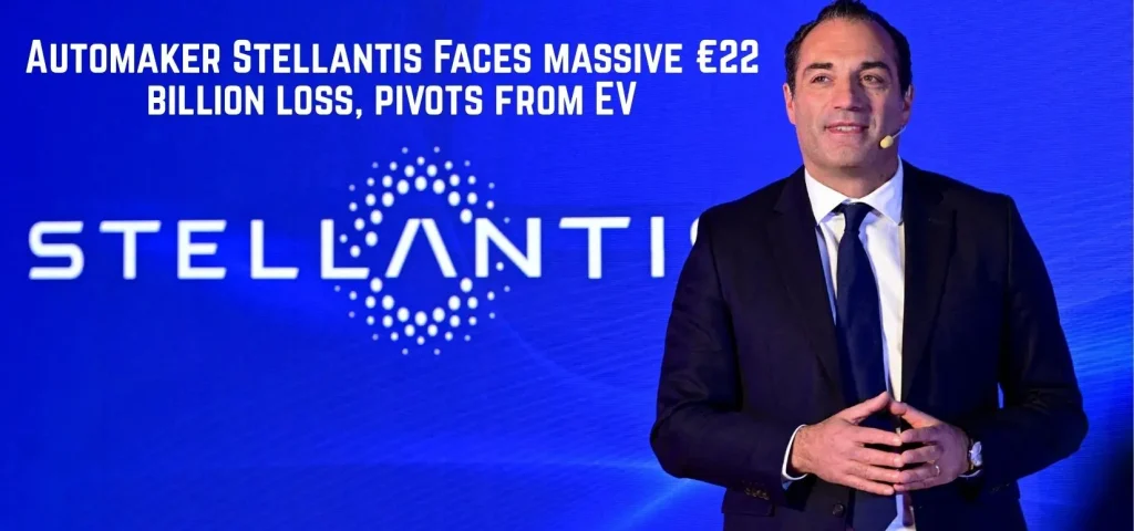 this is the image of Automaker Stellantis Faces massive €22 billion loss, pivots from EV