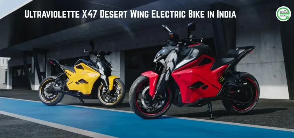 this is the image of Ultraviolette X47 Desert Wing Electric Bike in India