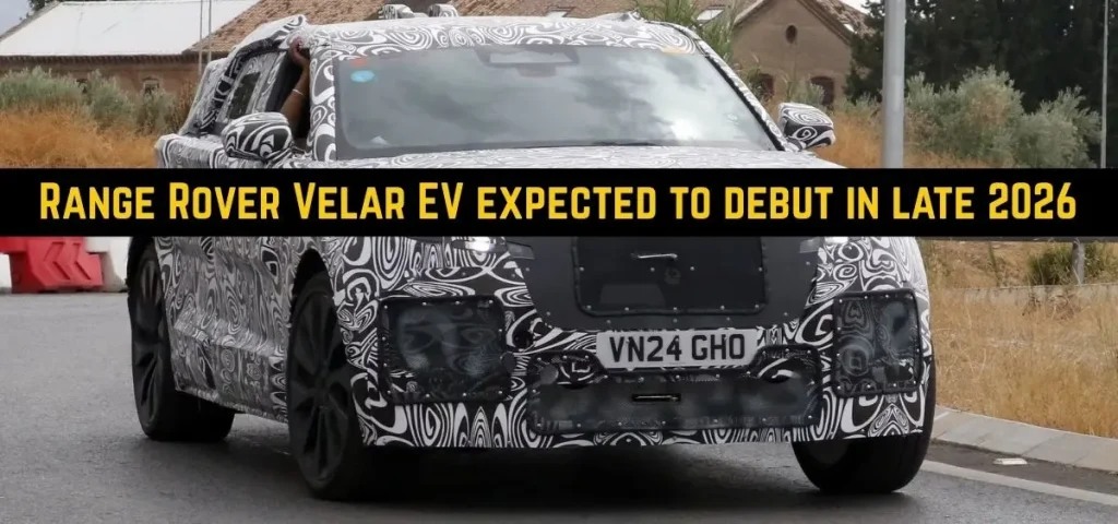 this is the image of Range Rover Velar EV expected to debut in late 2026
