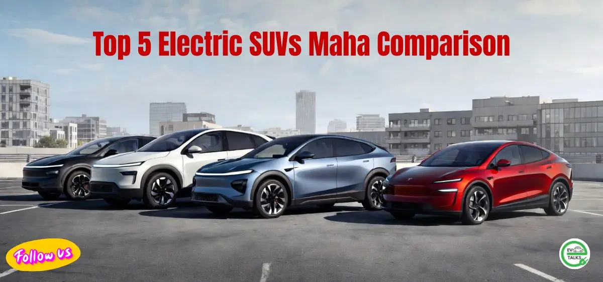 this is the image of EV Maha Comparison: India's Top 5 Electric SUVs Comparison