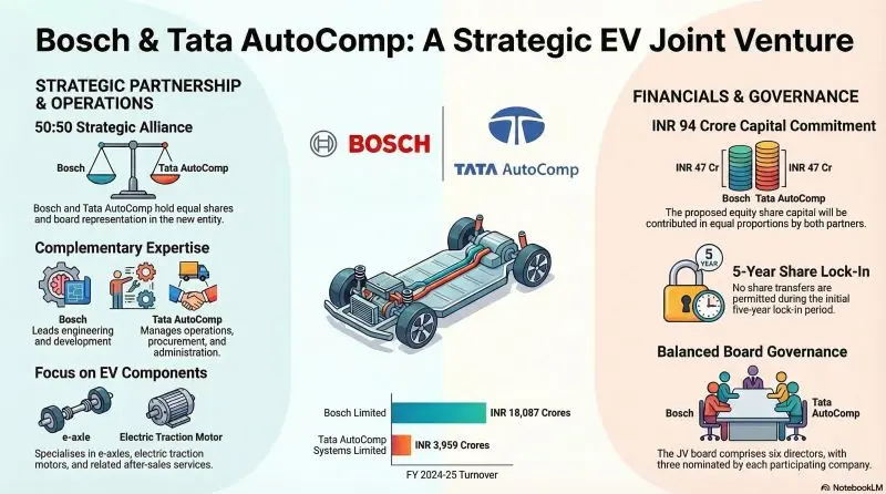 this is the image of EV Drivetrain Components in India by Bosch & Tata Autocomp