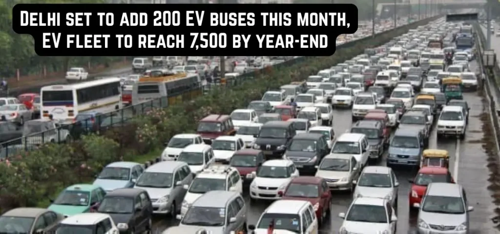 this is the image of Delhi set to add 200 EV buses