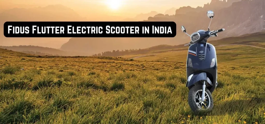 this is the image of Fidus Flutter Electric Scooter in India