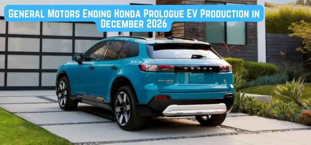 this is the image of General Motors Ending Honda Prologue EV Production in December 2026