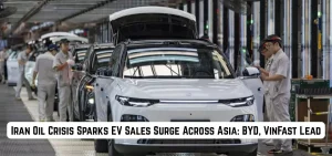 this is the image of Iran Oil Crisis Sparks EV Sales Surge Across Asia