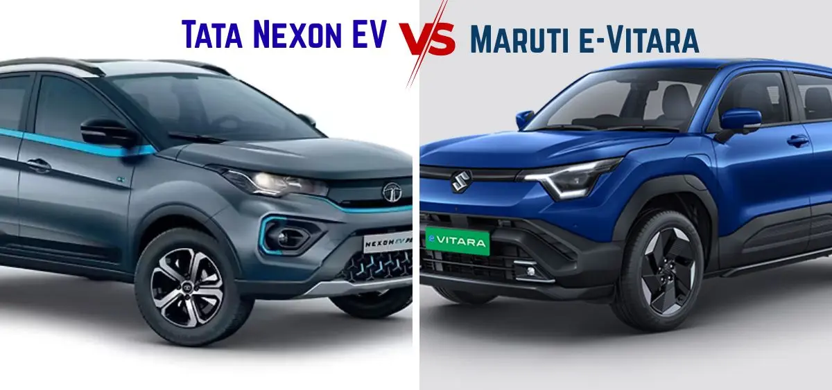 this is the image of Nexon EV vs e-vitara