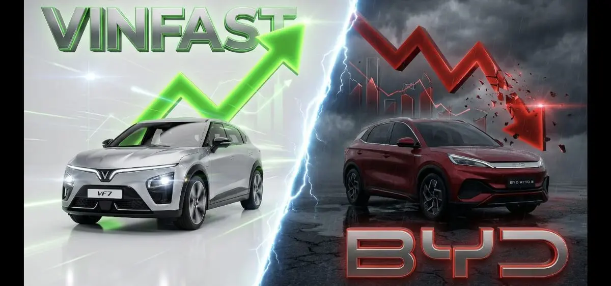 VinFast overtakes BYD in EV sales in early 2026