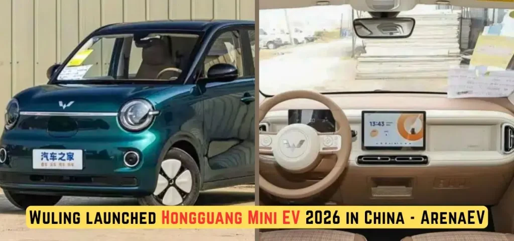 this is the image of Wuling launched Hongguang Mini EV 2026 in China—ArenaEV.