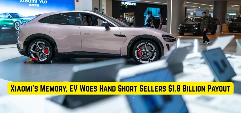 this is the image of Xiaomis Memory, EV Woes Hand Short Sellers $1.8 Billion Payout