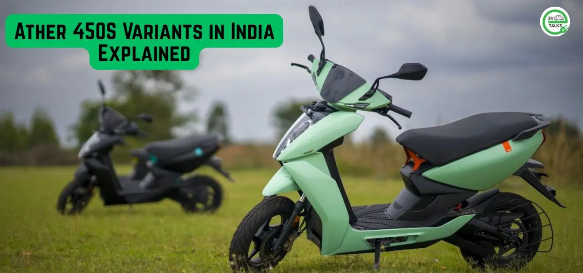 this is the image of Ather 450S Variants in India