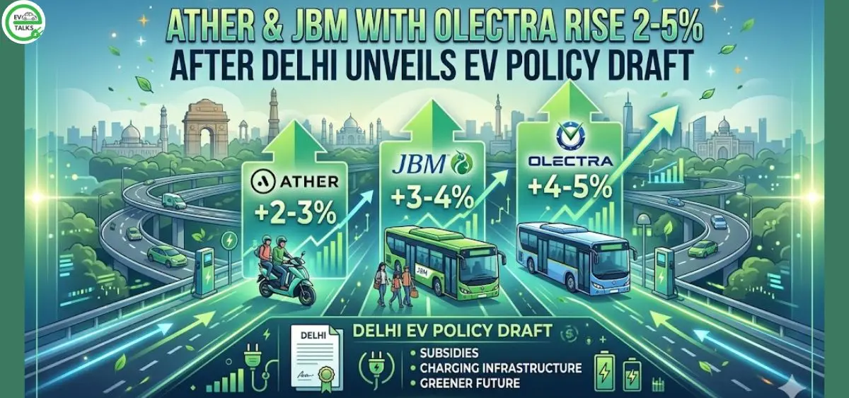 this is the image of Ather & JBM with Olectra rise 2-5%