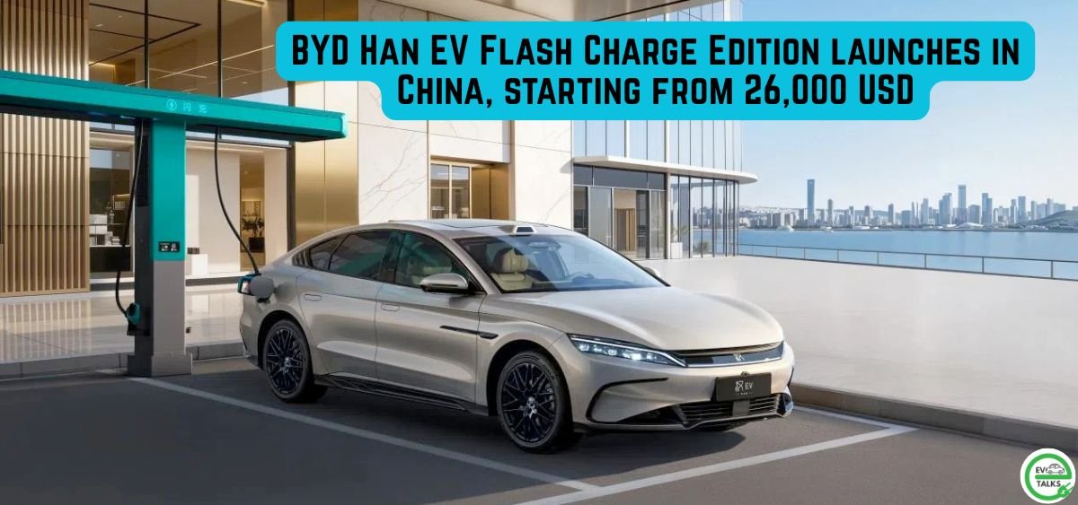 this is the image of BYD Han EV Flash Charge Edition officially launched in China
