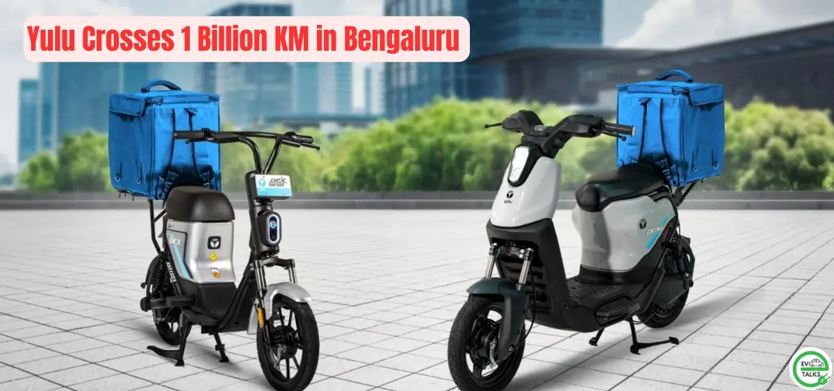 this is the image of Yulu Crosses 1 Billion KM in Bengaluru