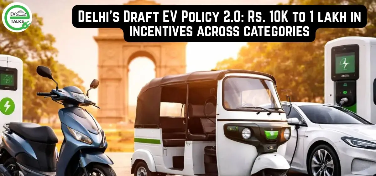 this is the image of Delhi's Draft EV Policy 2.0