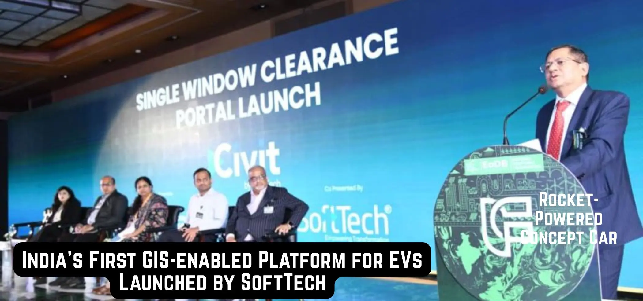 this is the image of India’s First GIS-enabled Platform for EVs.