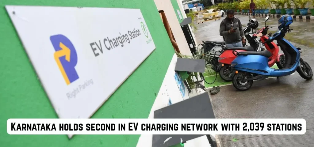 this is the image of Karnataka holds second in EV charging network with 2,039 stations