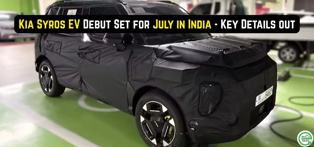 this is the image of Kia Syros EV Debut Set for July in India