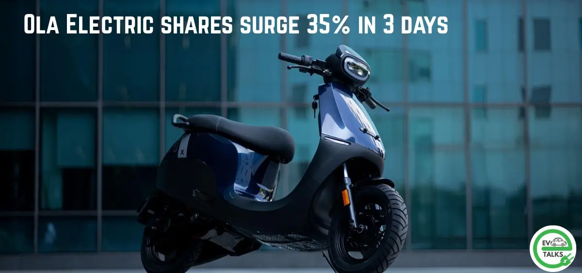 this is the image of Ola Electric shares surge 35% in 3 days