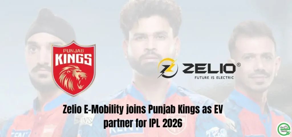 this is the image of Zelio E-Mobility joins Punjab Kings as EV partner for IPL 2026