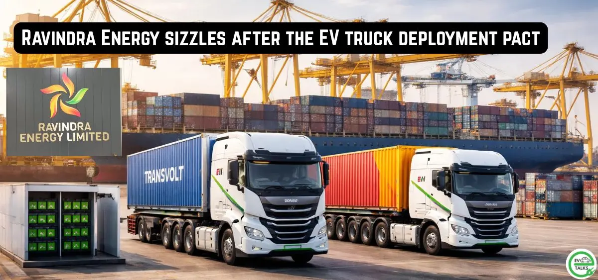 this is the image of Ravindra Energy sizzles after the EV truck deployment pact