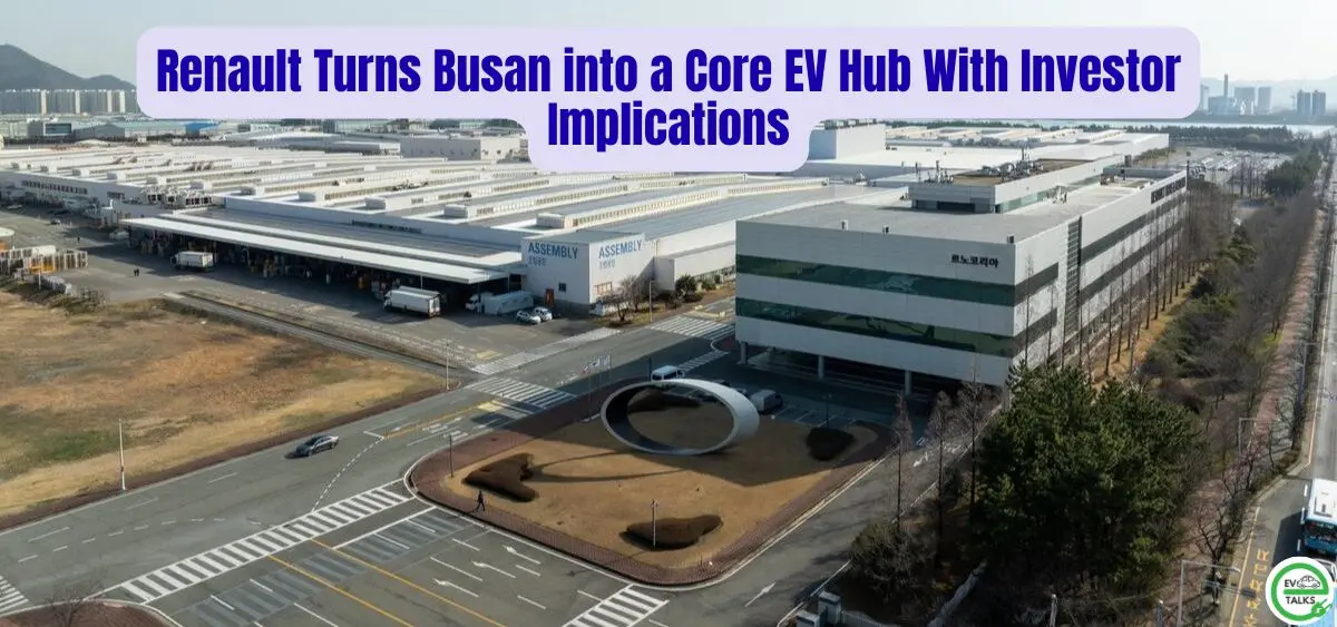 this is the image of Renault Turns Busan into a Core EV Hub