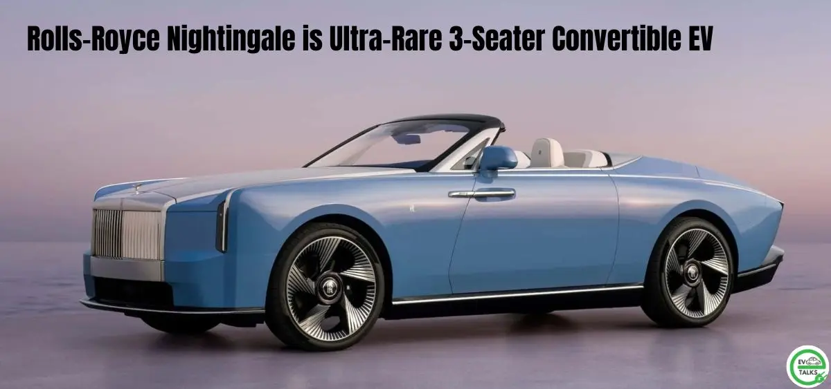 this is the image of Rolls-Royce Nightingale: Ultra-Rare 3-Seater Convertible EV