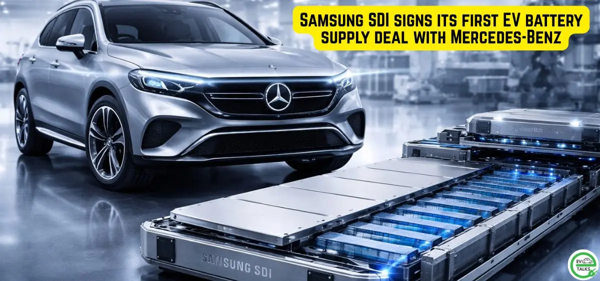 this is the image of Samsung SDI signs its first EV battery supply deal with Mercedes-Benz