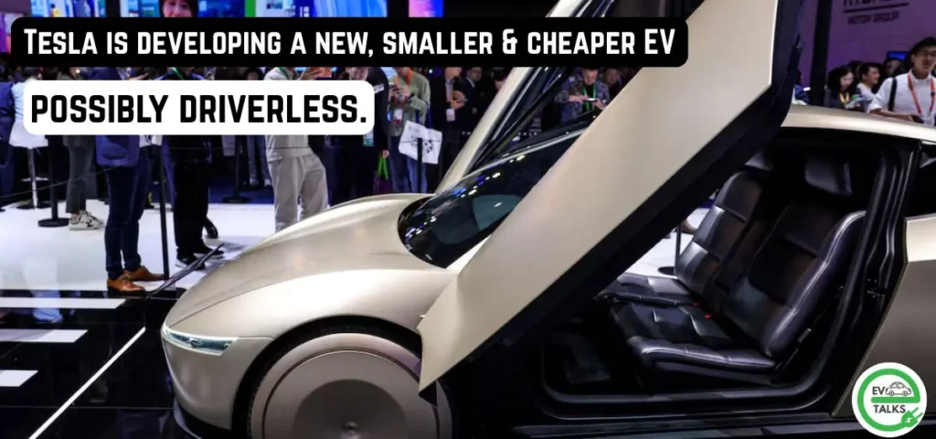 this is the image of Tesla's New Low-Cost Compact EV