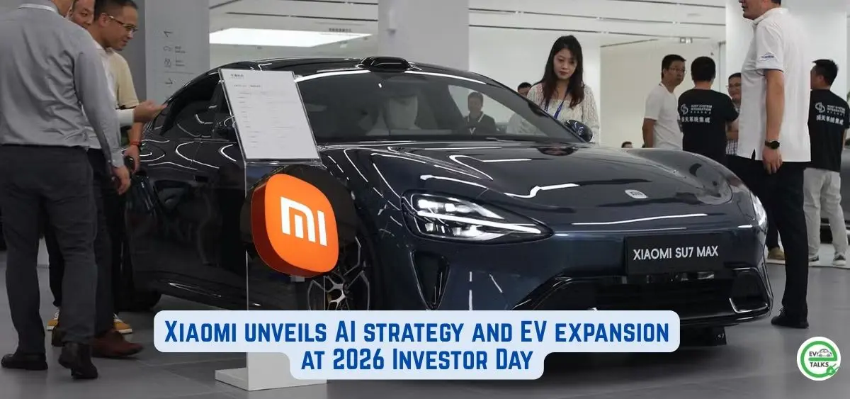 this is the image of Xiaomi unveils AI strategy and EV expansion at 2026 Investor Day