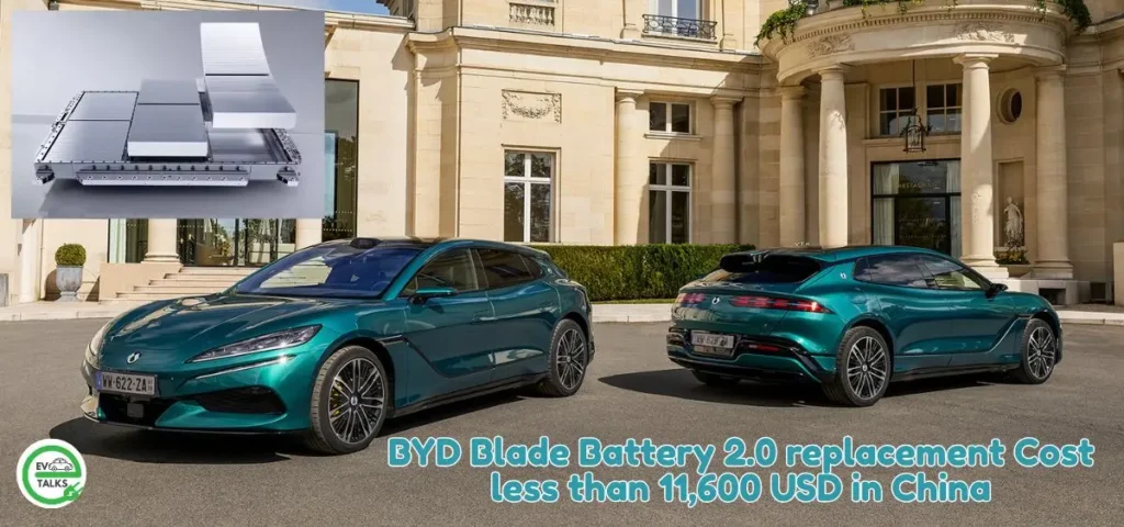 this is the image of BYD Blade Battery 2.0 replacement Cost less than 11,600 USD in China