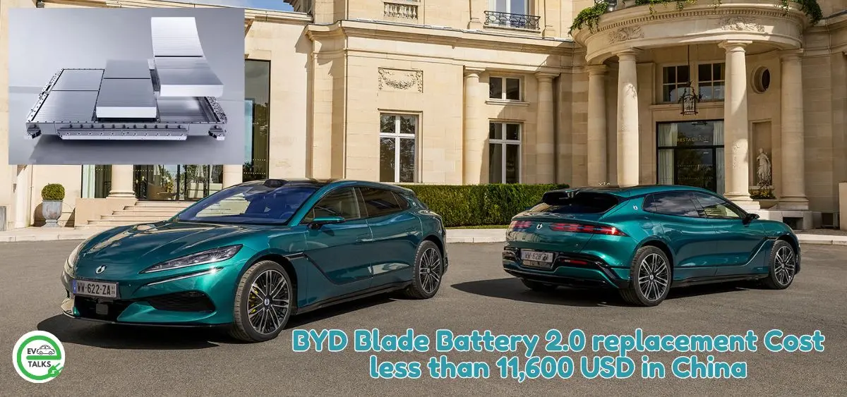 this is the image of BYD Blade Battery 2.0 replacement Cost less than 11,600 USD in China