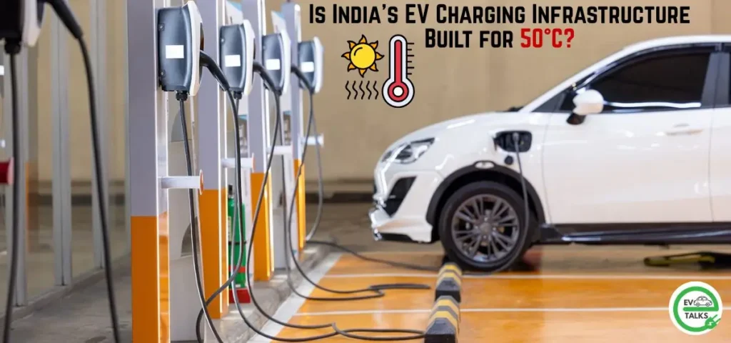this is the image of Is India's EV Charging Infrastructure Built for 50°C?