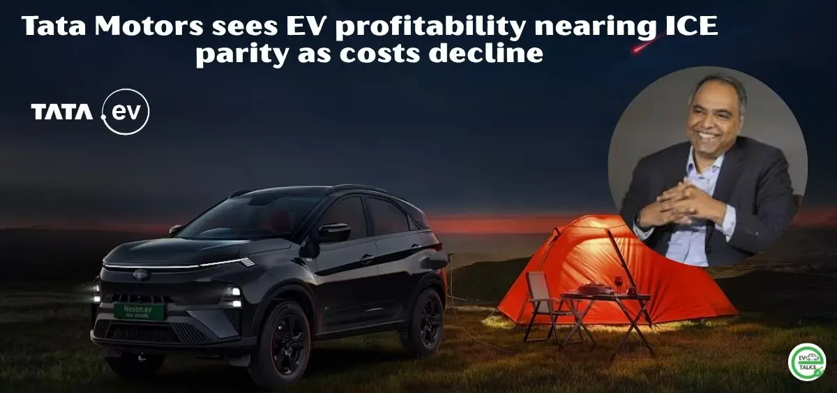 this is the image of Tata Motors sees EV profitability nearing ICE parity as costs decline
