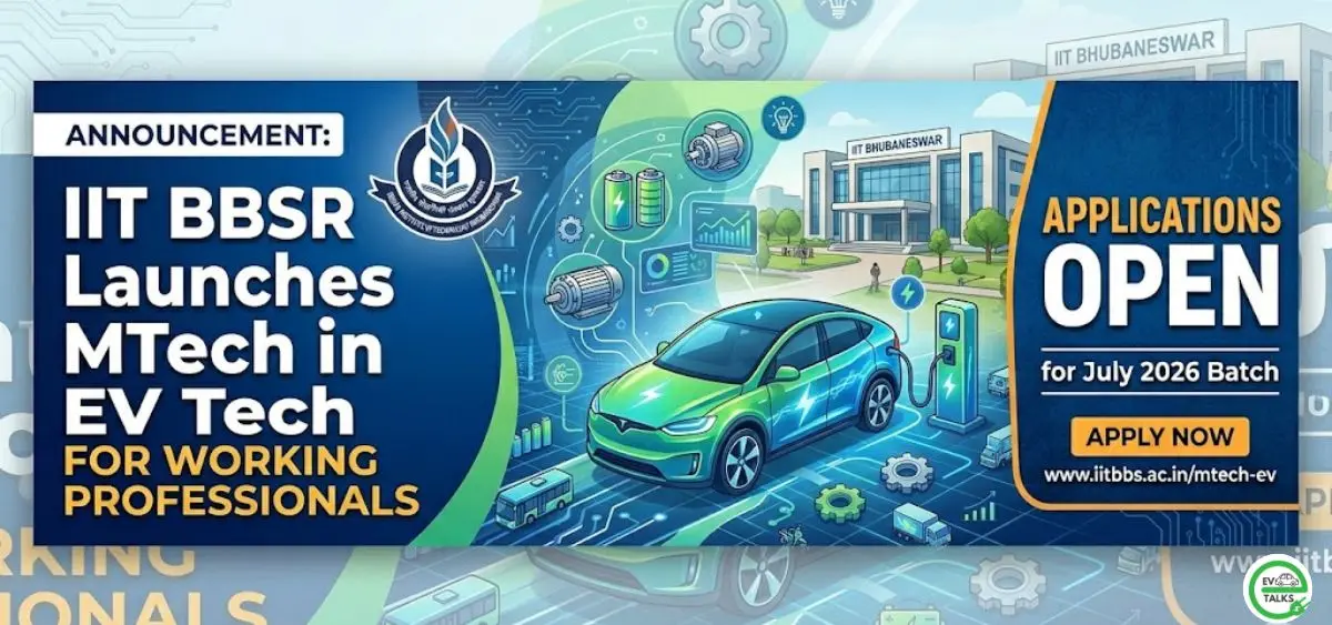 this is the image of IIT BBSR launches M.Tech. in EV tech for working professionals