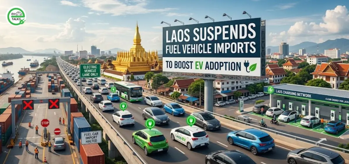 THIS IS THE IMAGE OF Laos suspends fuel-powered vehicle imports to boost EV adoption