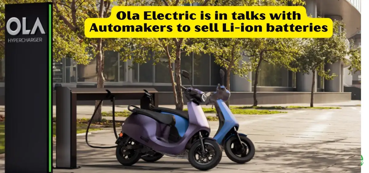 this is the image of Ola Electric in talks with automakers to sell Li-ion batteries